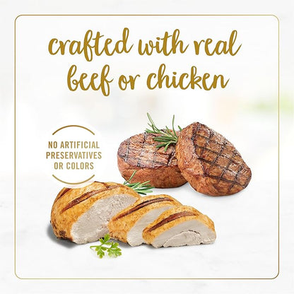 Purina Fancy Feast Chicken and Beef Classic Pate Collection Grain Free Wet Cat Food Variety Pack - (Pack of 24) 3 Oz. Pull-Top Cans