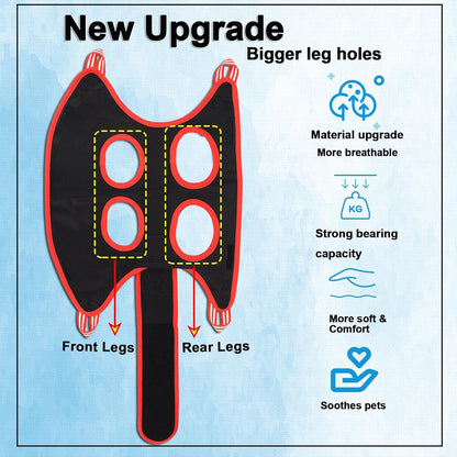 Cat Grooming Hammock Harness for Small Dogs,Pet Hammock Restraint Bag,Dog Grooming Sling for Trimming Nail and Ear/Eye Care(XS Size,6.5")