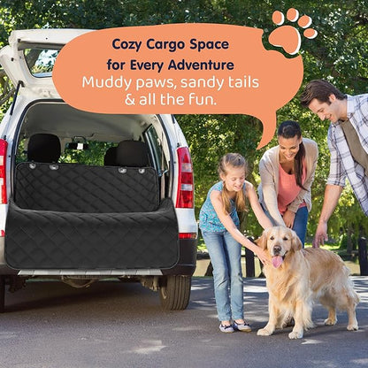 XL Dog Car Seat Cover for Back Seat, Waterproof Hammock for Car, SUV & Truck, Non-Slip Backseat Cover for Dogs, Heavy-Duty Dog Hammock Style Seat Protector Pets, Easy to Install & Clean