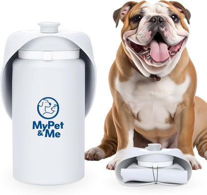 My Pet & Me Foldable Dog Water Bottle - 550ml/18.5oz - Leakproof Travel Bottle for Dogs with Foldable Drinking Bowl - Compact, Lightweight & Durable Hydration Solution for Dogs On-The-Go