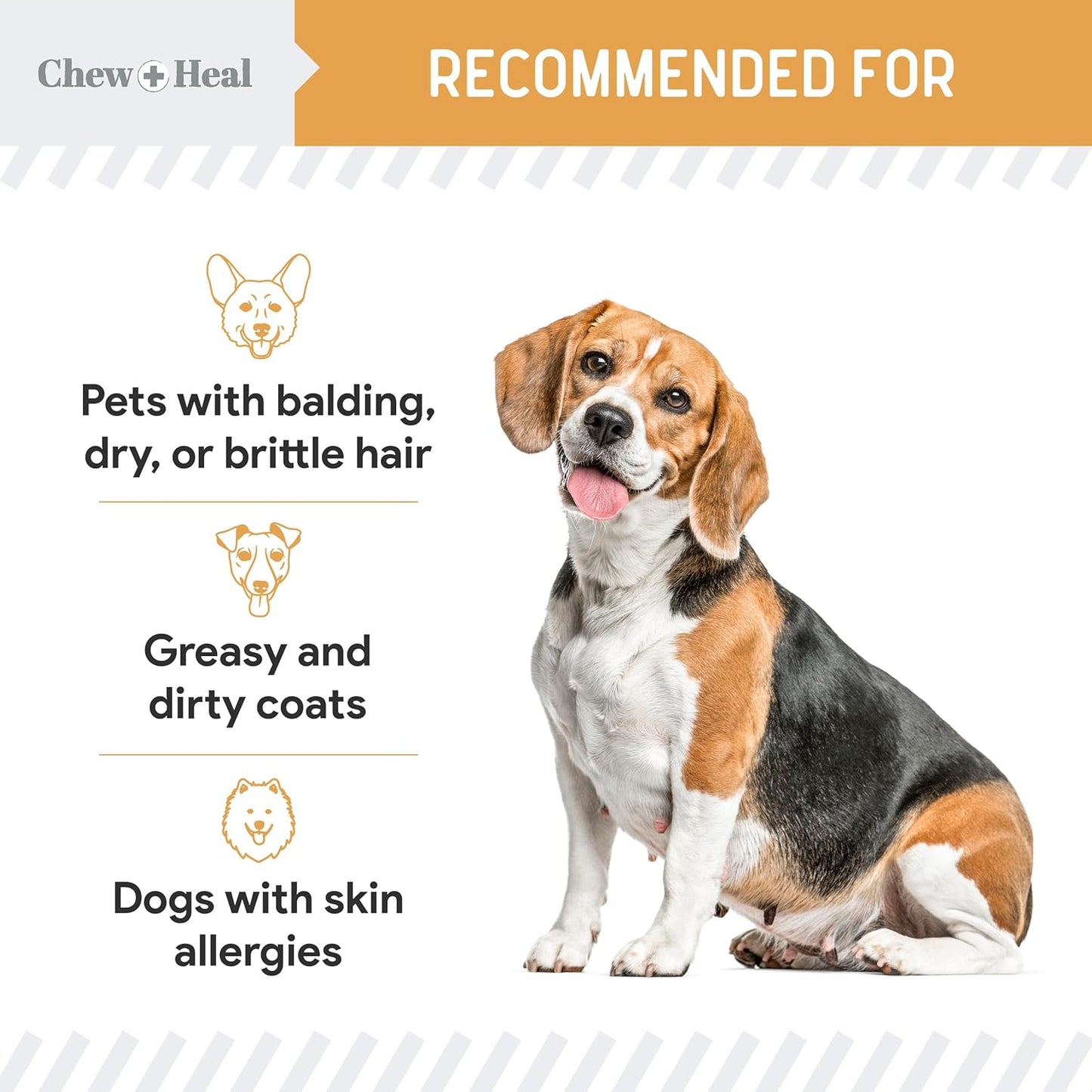 Wild Caught Omega 3 Fish Oil for Dogs - 300mg Mini Softgel Capsules for Healthy Skin and Coat - 360 Dog Fish Oil Pills for Shedding, Dry Itching Skin, and Hot Spots (2 Packs of 180)