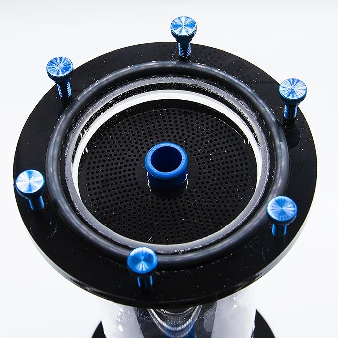 TL Reefs Fluidized Media Reactor 4", for GFO, Carbon, Biopellets, Etc (4x18 Without Pump Kit, Black)