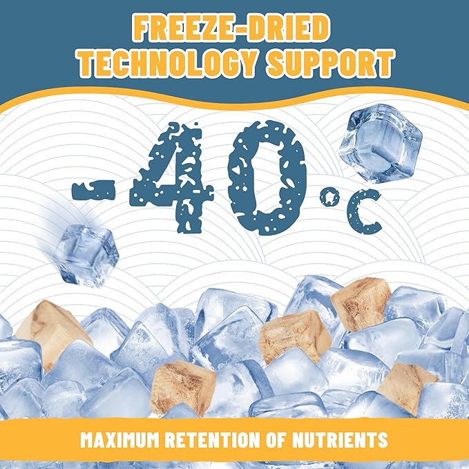Just Try 4.76 oz Freeze-Dried Cod Treats Dog & Cat Treats - Single Ingredient, Grain-Free Snacks Omega-3 Supports Skin & Coat Health