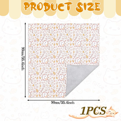 35.4" Extra Large Cat Grooming Wrap, Cat Wrap for Cutting Nails, Soft Self-Stick Anti-Scratch Anti-Escap Cat Wraps for Large Cats & Small Dogs, Ear Cleaning, Teeth Brushing Pet Tool