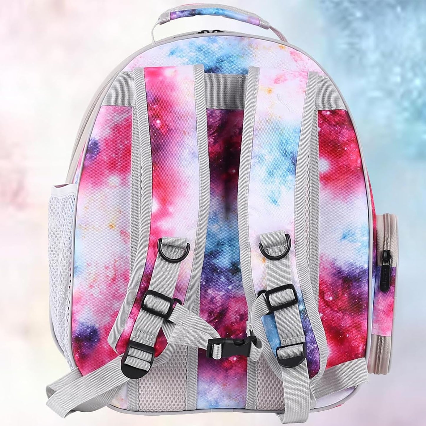 Galaxy Pink Bird Carrier Backpack with Perch - Bubble Backpack for Birds Conures, Budgies and Small ParrotsIdeal Ideal for Vet and Outdoor Adventures(Galaxy Blue, Large)