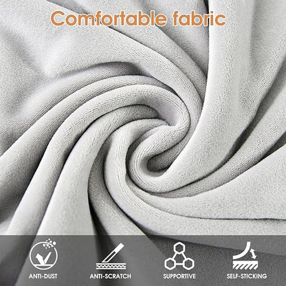 Cat Grooming Wrap for Cutting Nails, 27.5 * 27.5in Self-Adherent Cat Scratching Blanket for Nail Clipping Ear Cleaning Teeth Brushing Cats Anti-Scratch/Escape Swaddle Restraint Bag (White)