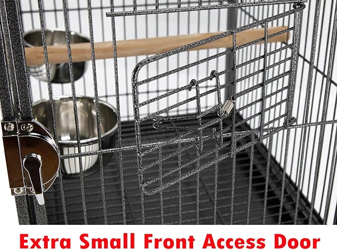 Deluxe Portable Wrought Iron Bird Travel Parrot Vet Carrier Cage Prevent Beaks Out Pet Products for Parrots Conures Cockatiel Amazon African Grey