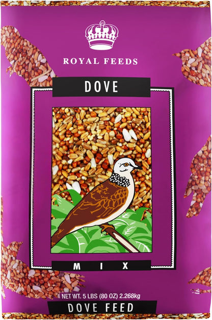 Dove Mix 5 Lbs, Dove Food, Premium Dove Bird Seed, Nut Free Mix Feed for Dove, Nutrient-Rich Mixed Birdseeds, Supports Daily Energy Growth & Healthy Balanced Diet, Bird Seed for Outside Feeders