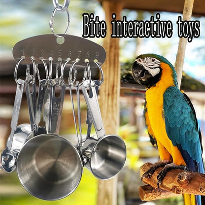 Bird Toys Hanging Bite Chewing Interactive Toys Macaw, African Grey Parrot, Cockatow, Amazon Parrot Bird Gifts