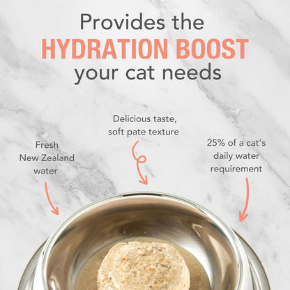 Feline Natural New Zealand Canned Catfood Wet Food, High-Meat, Low-Carb, & Grain Free Cat Food Wet, Lamb & Salmon Feast, 3 oz, Pack of 24