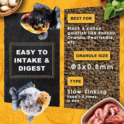 Ultra Fresh Apex Goldfish Growth Crisps, Premium All Natural Ingredients Goldfish Fish Food, Slow Sinking, 4.23 oz