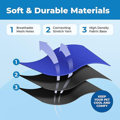 Voyager Escape Proof Cat Harness and Leash Set with Reflective Stitching, Neoprene Handle 5ft - Supports Small, Medium and Large Cats, Kittens for Walking by Best Pet Supplies - BT-Royal Blue, XS