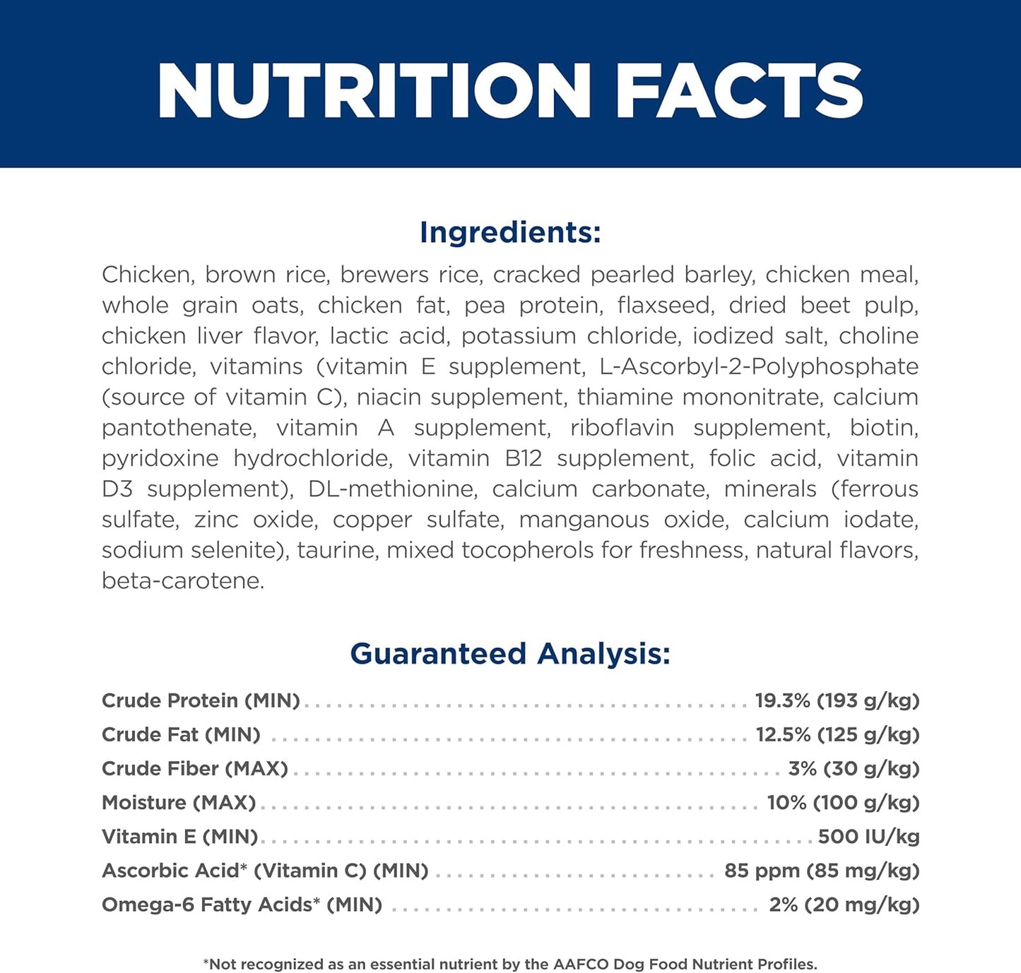 Hill's Science Diet Adult 1-6, Adult 1-6 Premium Nutrition, Dry Dog Food, No Corn, Wheat, Soy Chicken & Brown Rice, 4 lb Bag
