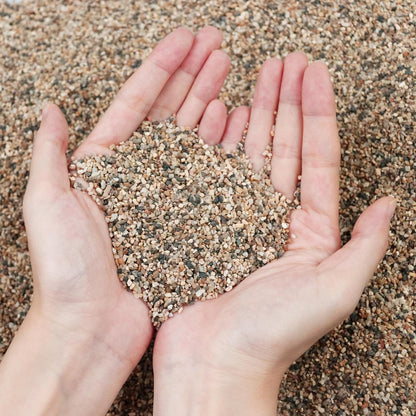 Silica Gravel, Multi-Purpose Mixed Silica Sand for Fire Pits, Aquariums and Landscaping, 11LB Medium
