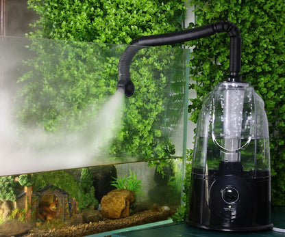 Reptile Fogger Terrariums Humidifier Fog Machine Mister 3.8L Large Size Adjustable Mist Control Settings for Paludarium/Vivarium/Reptiles/Amphibians/Herps