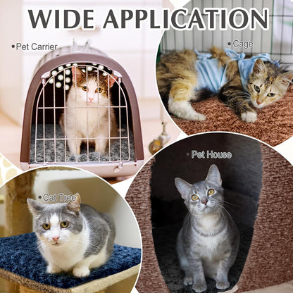 4 Pack Self Warming Cat Pads Self Heating Cat Mat Washable Homeless Dogs Thermal Pads Kennel Pad Reflects Body Heat Warm Crate Bed Mat for Indoor Outdoor Pet(Mixed Colors,16 x 20 Inch)