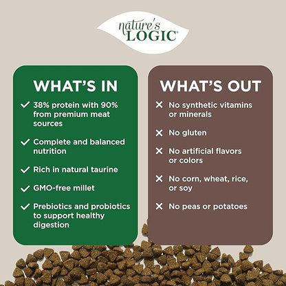 Nature's Logic Rabbit Dry Cat Food (1 Pack), 15.4 lb