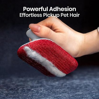 DELOMO Upgraded Pet Hair Removal Tool for Car, Mini Dog Hair Remover for Car Detailing, Pet Hair Remover Brush for Auto Detailing, Furniture, Carpet, Lint, Pet Hair Eraser (Size: 4.72" L × 2.76" W)