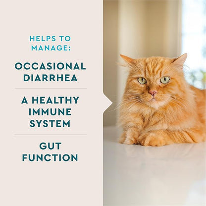 VetIQ Probiotic Powder for Cats, Treats Diarrhea and Food Sensitivity, Chicken Flavored Single Serve Packets for Indoor and Outdoor Cats, 30 Count