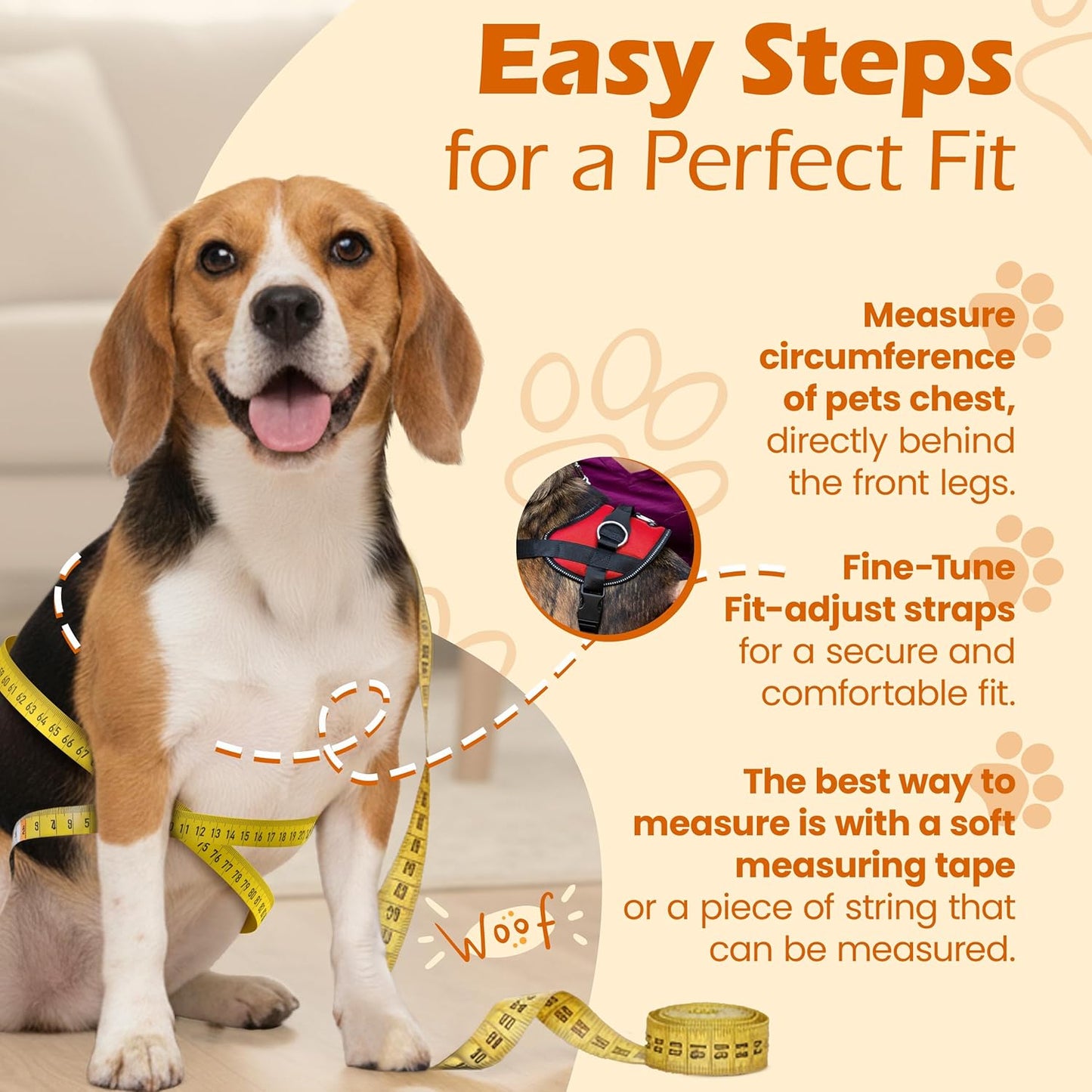 Bark Appeal Red No-Pull Dog Harness for Extra Large Sized Pets – Adjustable, Reflective Vest with 3 Leash Clips for Added Control, Easy Walks & Training – XXL