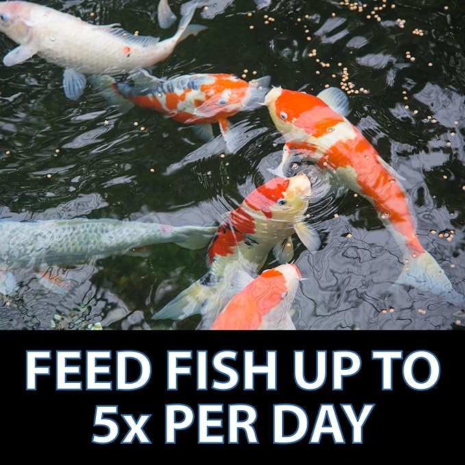 CrystalClear Platinum Fish Food, Premium Floating Pellets for Koi & Goldfish – Boost Growth, Color, and Wellness in Backyard Ponds & Water Gardens, 5mm Pellets, 2.2 Lbs
