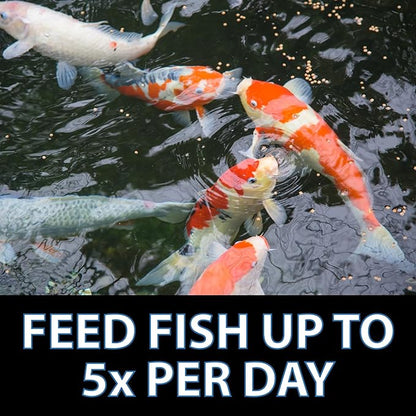 CrystalClear Platinum Fish Food, Premium Floating Pellets for Koi & Goldfish – Boost Growth, Color, and Wellness in Backyard Ponds & Water Gardens, 5mm Pellets, 2.2 Lbs