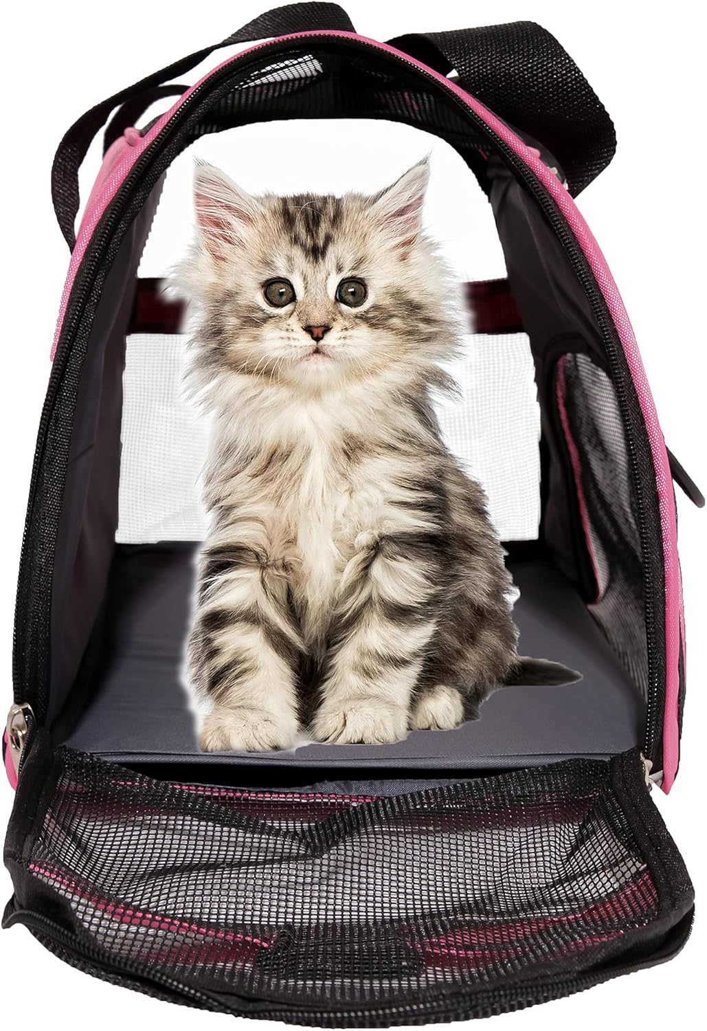 Pet Carrier Soft-Sided Carriers for Cat Carriers Dog Carrier for Small Medium Cats Dogs Puppies Pet Carrier Airline Approved Cat Dog Pet Travel Carrier (Medium,Pink)
