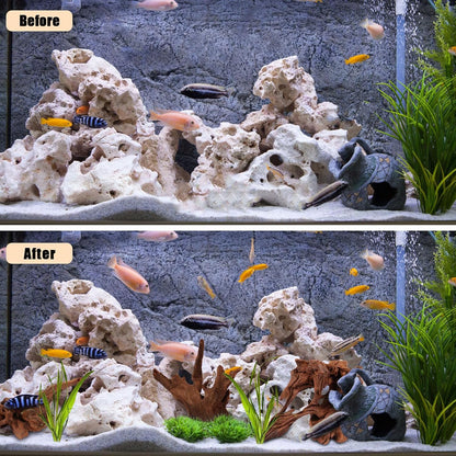 LYPHARD AQUARIUMS Natural Driftwood for Aquarium Decor, 2 Pieces 9-14" Large Assorted Branch Decorations for Reptile Hide, Fish Tank