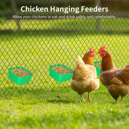 20 Pcs Cage Cups 16 oz Chicken Feeder Waterer Birds Feeders Hanging Bunny Cage Feeder Chicken Water Bowl Feeding Seed Bowl for Pet Parrot Rooster Parakeet Gamefowl Poultry Pigeon Wire Cage