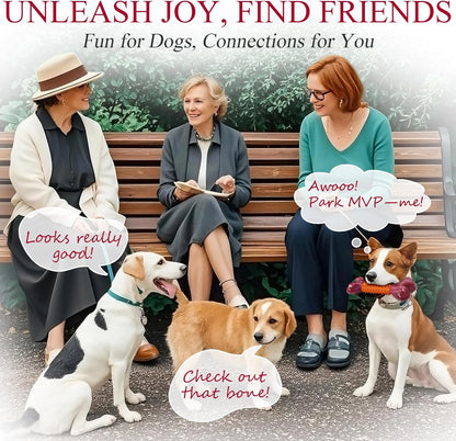 Apasiri Dog Toys for Aggressive Chewers Peanut Butter Flavored: 4-Pack Dog Bones for Large Dogs, 8" Chew Toys Long-Lasting, Tough Nylon & Rubber Dogs Toys