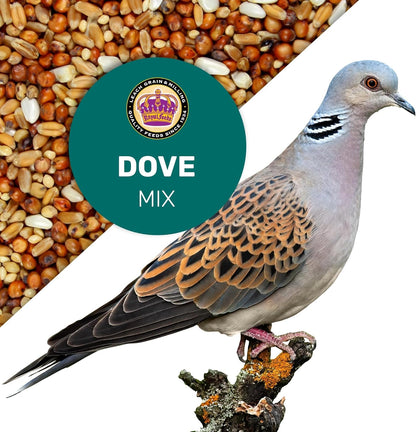 Dove Mix 25 Lbs, Dove Food, Premium Dove Bird Seed, Nut Free Mix Feed for Dove, Nutrient-Rich Mixed Birdseeds, Supports Daily Energy Growth & Healthy Balanced Diet, Bird Seed for Outside Feeders