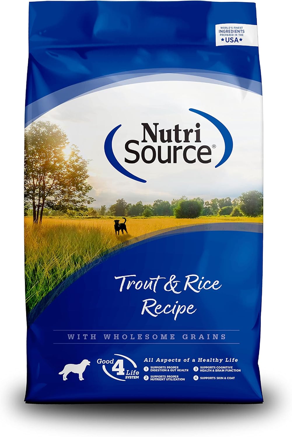 Nutrisource Trout & Rice Dog Food 15 Lb