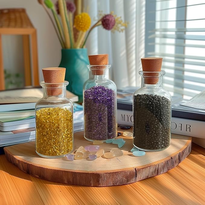 T4U Tumbled Chips Stones Crushed Black Gravels 2 LB, Irregular Shaped Natural Rock Pebbles, DIY Polished Rocks for Potted Plant, Bonsai, Vase Fillers Aquarium Decoration, Aquarium Gravel Rocks