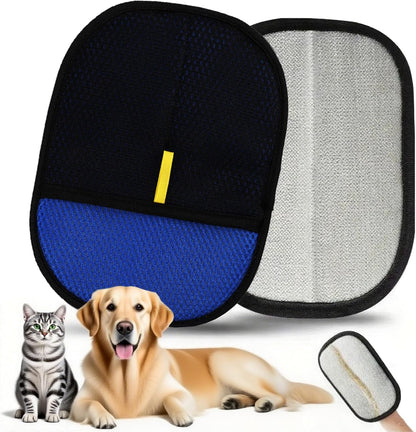 Pet Hair Removal Glove for Cats and Dogs, 2025 New Upgrade Efficient Grooming Gloves for Pet Hair, Electrostatic Cat Grooming Gloves for Hair Removal, Reusable Pet Hair Remover Glove