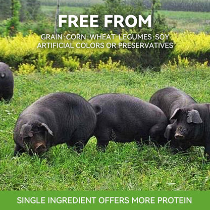 OPET Freeze Dried Pork Treats for Cats & Dogs，Single Ingredient Grain Free High Protein Pet Food，Healthy Training Sliced Fillets Snacks ，(Pork, 5.92 Ounce)