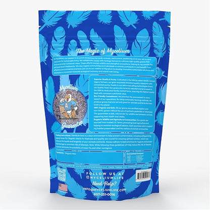 Mycelium Premium Bird Watcher Millet – Organic, High Nutrient Bird Food for Jays, Cardinals, Juncos & Robins, Sourced from Local USA Farms, Sustainable Farming, 5LB
