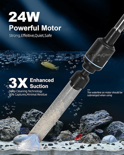 Gravel Vacuum for Aquarium Fish Tank Cleaner Siphon Pump Water Changer Sand Cleaner Aquarium Cleaning Tools Gravel Washer Water Filter