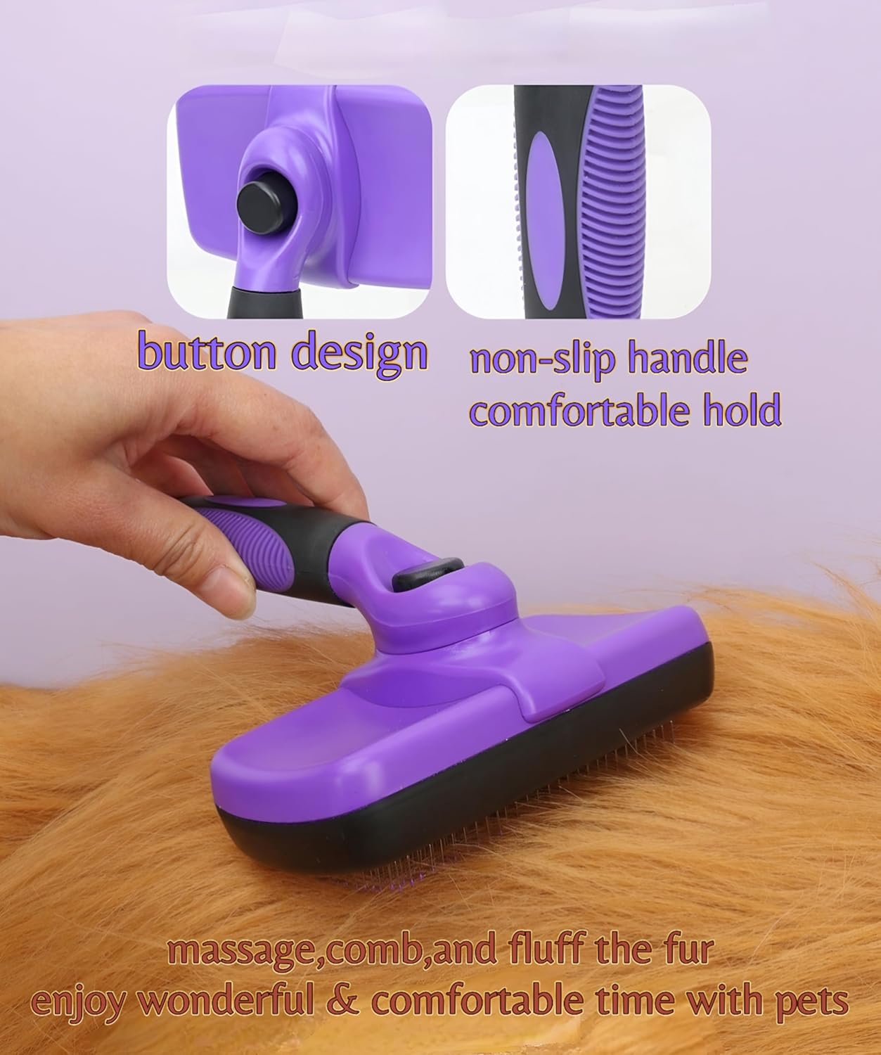 Pet Grooming Tools Kit-9 Packs Dog Cat Grooming Kit Dog Cat Grooming Supplies Dog Cat Brush Set Dog Nail Clippers and Cat Trimming Tools for Short and Long Hair Dog Cat Grooming