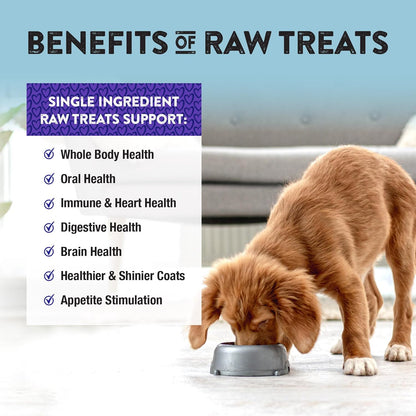 Northwest Naturals Raw Rewards Freeze-Dried Pork Heart Treats for Dogs and Cats - Bite-Sized Pieces - Healthy, 1 Ingredient, Human Grade Pet Food, All Natural, Proudly Made in USA, 10 Oz