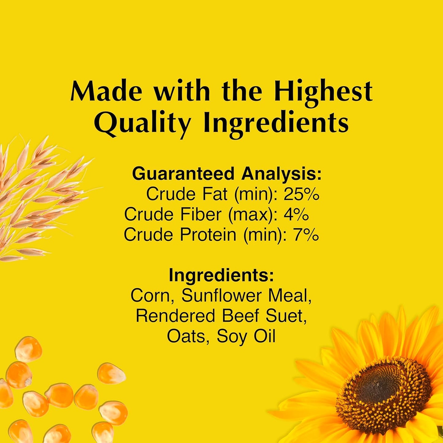 C&S Sunflower Suet Nuggets, Wild Birds Food For Woodpeckers, Chickadees, Nuthatches, and More, 8 Pounds