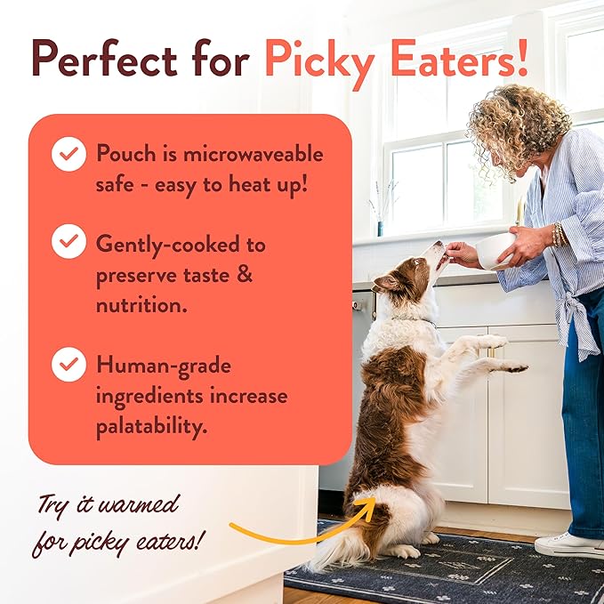 Portland Pet Food Company Tuxedo’s Chicken & Yams Fresh Dog Food Pouches - Human-Grade, Gluten-Free Wet Pet Meal Topper & Mixers - Large & Small Breed Puppy & Senior Dogs - Made in The USA - 8 Pack