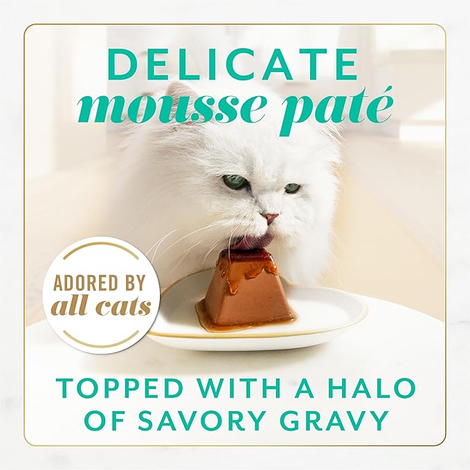 Fancy Feast Gems Pate Cat Food Mousse With Tuna and a Halo of Savory Gravy Cat Food - (Pack of 8) 4 oz. Boxes