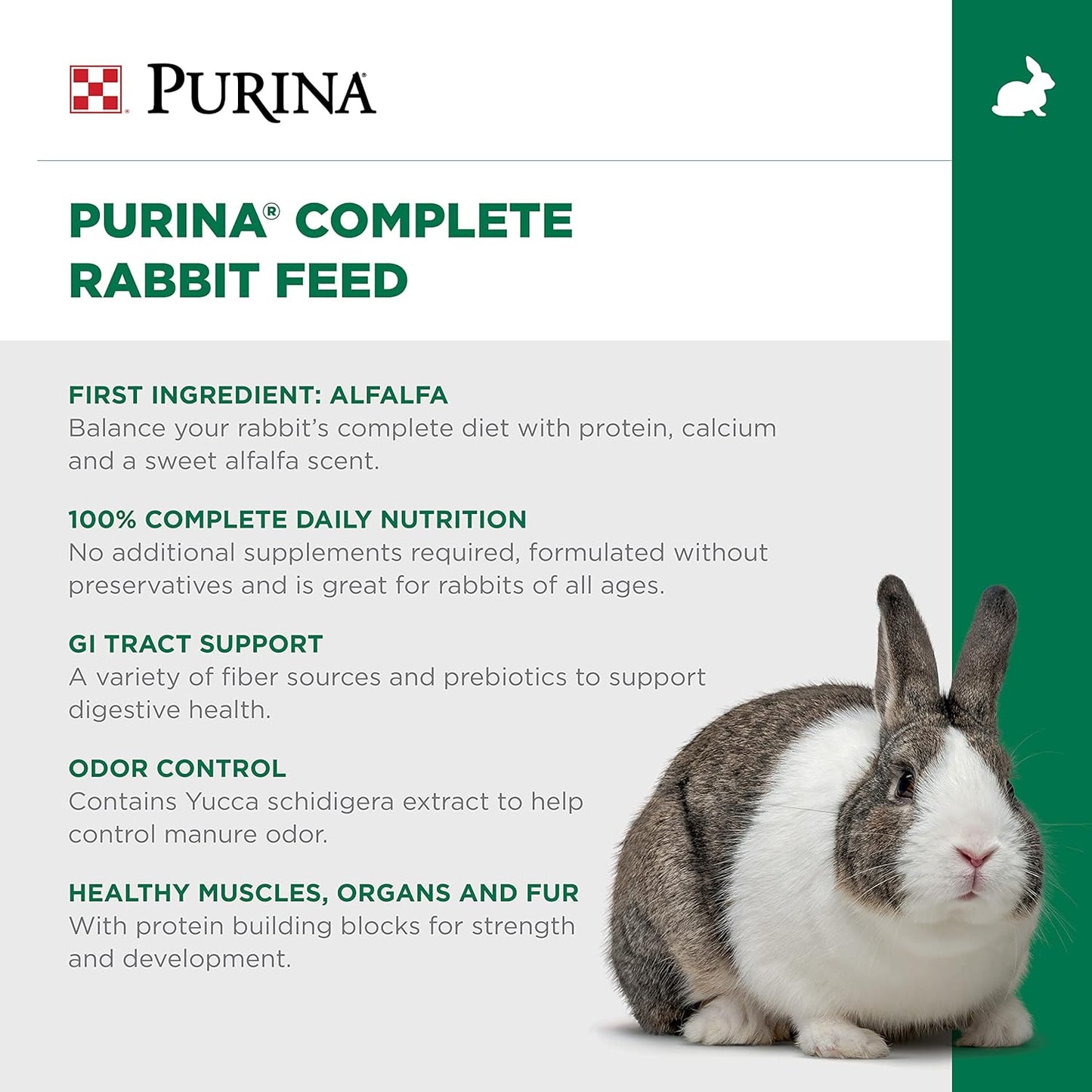 Purina Rabbit Food Complete Pellets, 25 lb