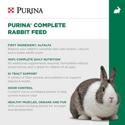 Purina Rabbit Food Complete Pellets, 25 lb
