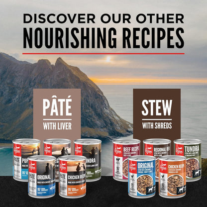 ORIJEN Pate Wet Dog Food Regional Red Recipe with Liver 12.8oz Cans (12 Count)