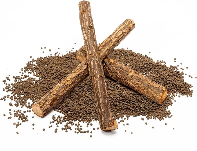 Ultum Nature Systems Driftwood - Log Wood - Natural Aquarium Hardscape for Planted Tank Aquascaping - Fish, Crab, Reptile, Bird, Paludarium Enclosure Structure, Terrarium Decor - LRG 1Pc, 15-18" ⌀2-3"