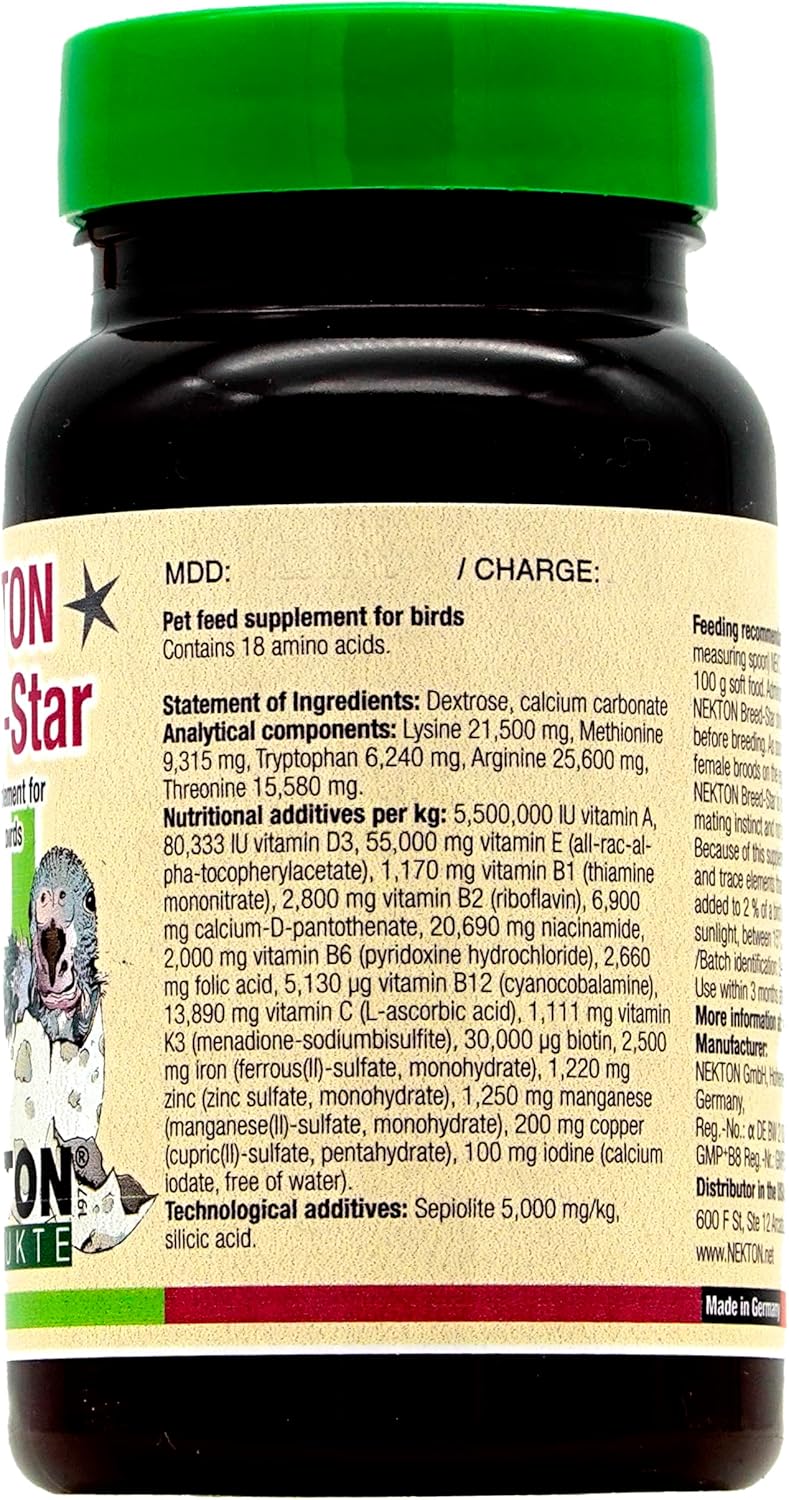 Nekton Breed-Star Breeding Supplement for Birds 70g / 2.47oz, Off White