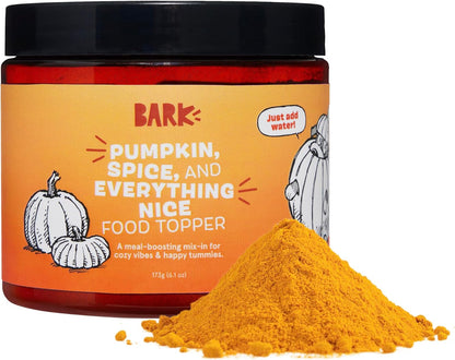 Barkbox Pumpkin Spice Digestive Food Topper Broth Powder, All Life Stages, Large & Small Breeds - 6.1oz