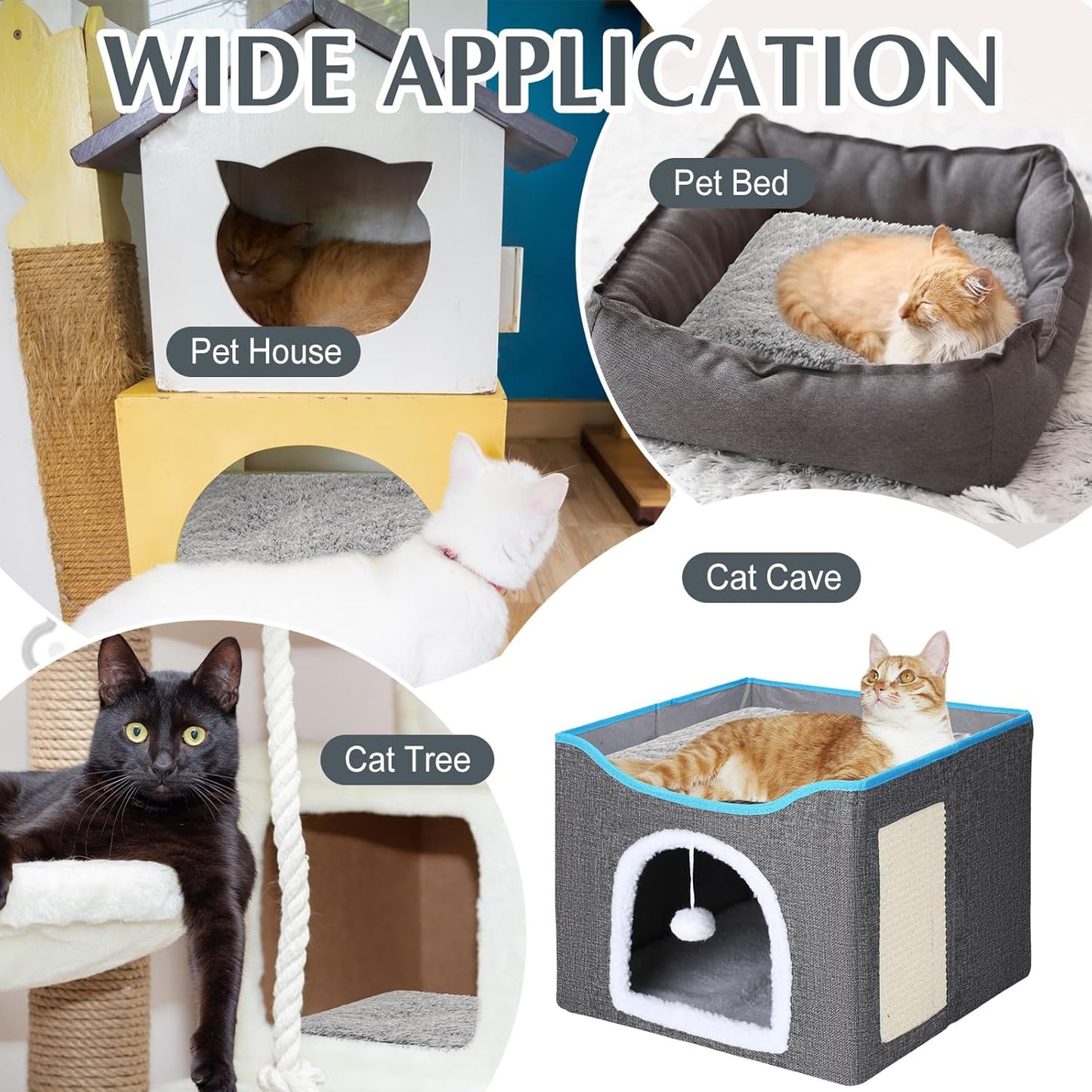 4 Pack Self Warming Cat Pads Self Heating Cat Mat Washable Homeless Dogs Thermal Pads Kennel Pad Reflects Body Heat Warm Crate Bed Mat for Indoor Outdoor Pet(Gray,12 x 12 Inch)