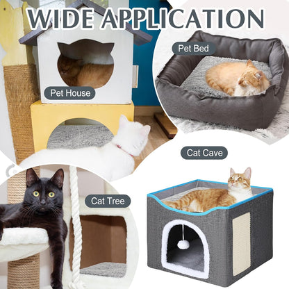 4 Pack Self Warming Cat Pads Self Heating Cat Mat Washable Homeless Dogs Thermal Pads Kennel Pad Reflects Body Heat Warm Crate Bed Mat for Indoor Outdoor Pet(Gray,12 x 12 Inch)